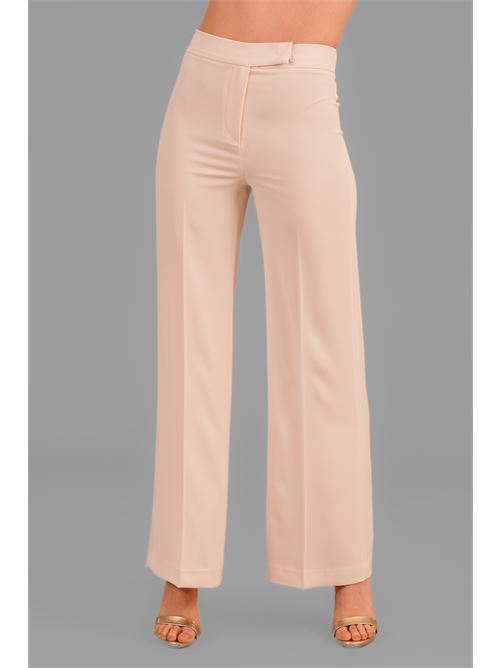 Pantalone in cady elastico federica erre | GAIA 504PANNA